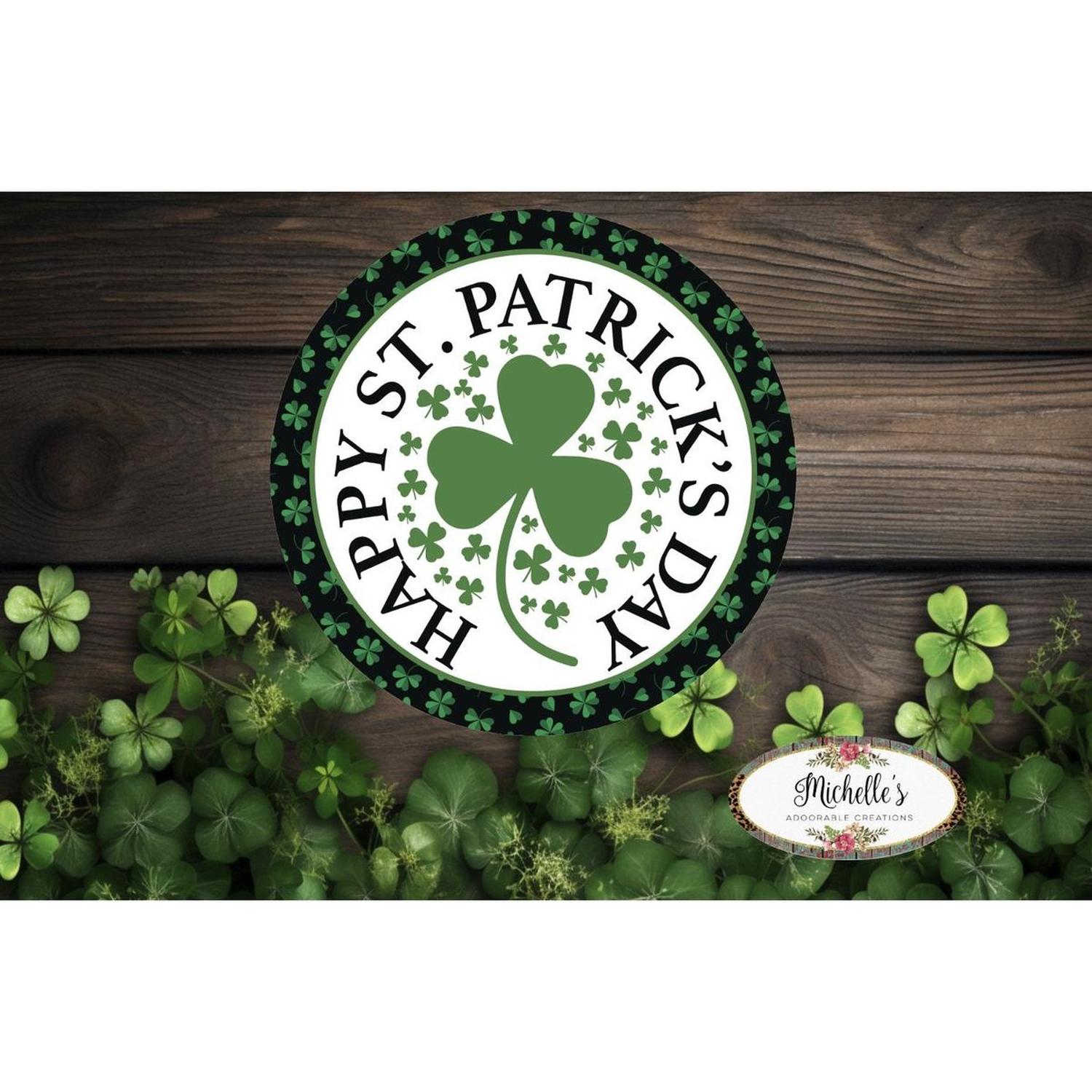 Happy Saint Patrick's Day Clover Sign
